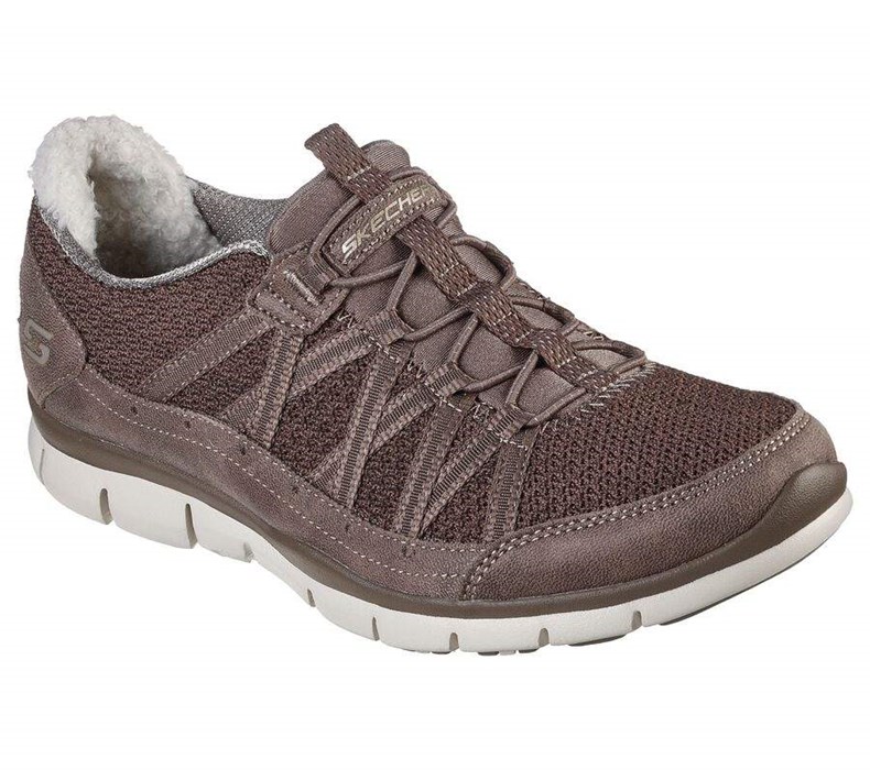 Dámské Mokasíny Skechers Gratis - Tender Care Hnědé | EWYMNHT-41