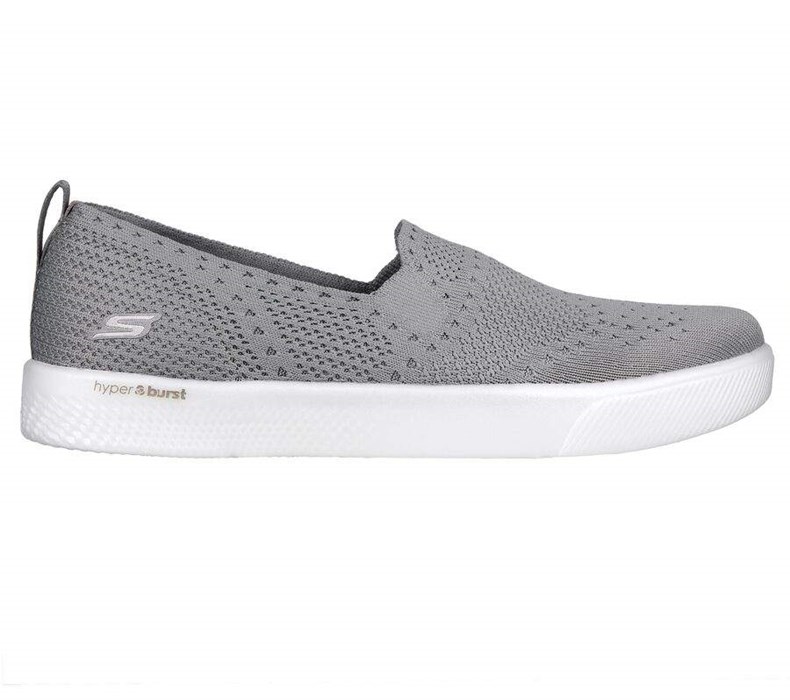 Dámské Mokasíny Skechers Hyper Vulc - Refined Šedé | UYFDBLQ-80