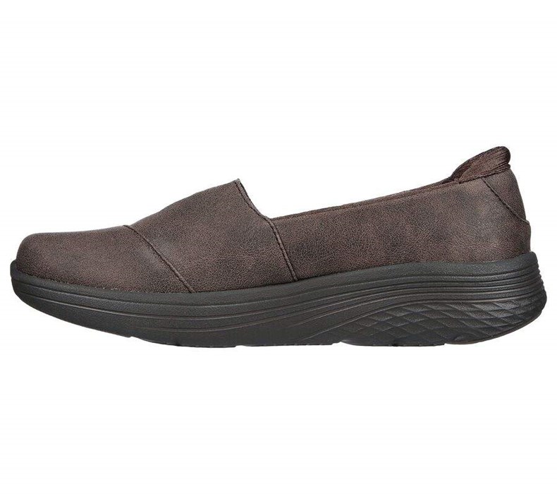 Dámské Mokasíny Skechers Max Cushioning Lite - Cozy Up Hnědé | IVMNXZH-43