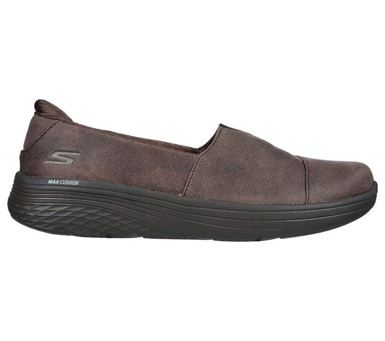 Dámské Mokasíny Skechers Max Cushioning Lite - Cozy Up Hnědé | IVMNXZH-43