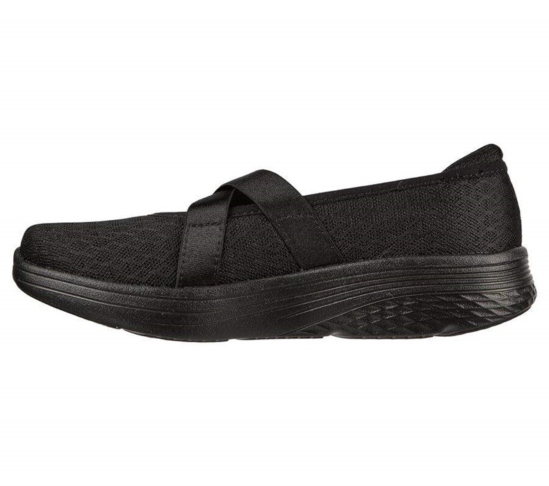 Dámské Mokasíny Skechers Max Cushioning Lite - Breathe Eazy Černé | SLFWTZI-91