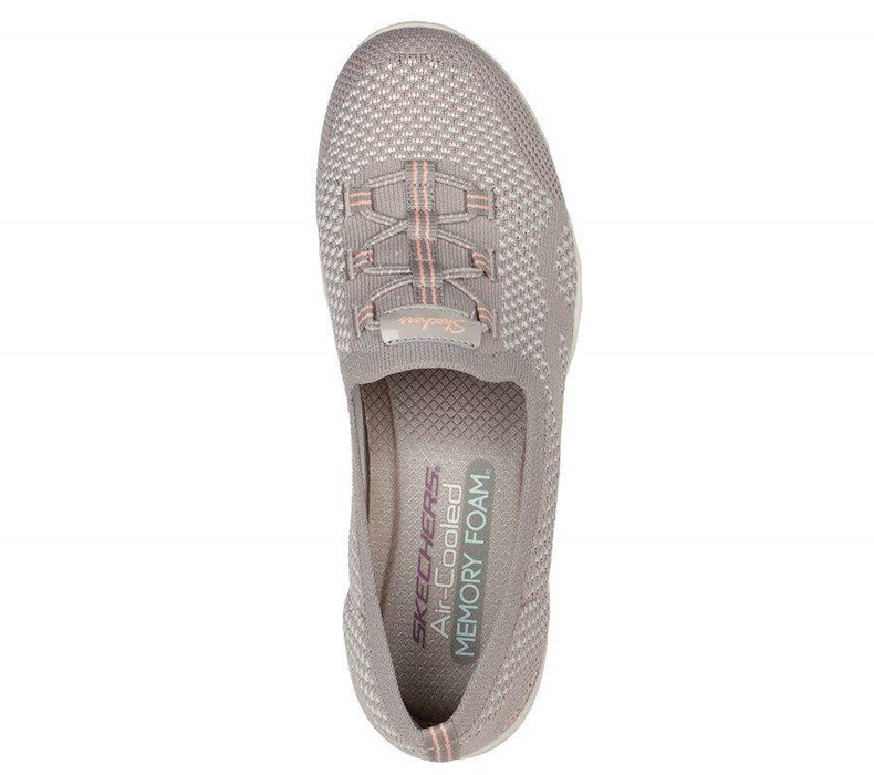 Dámské Mokasíny Skechers Newbury St - Be Adventurous Šedé Hnědé | OHKAWTX-74