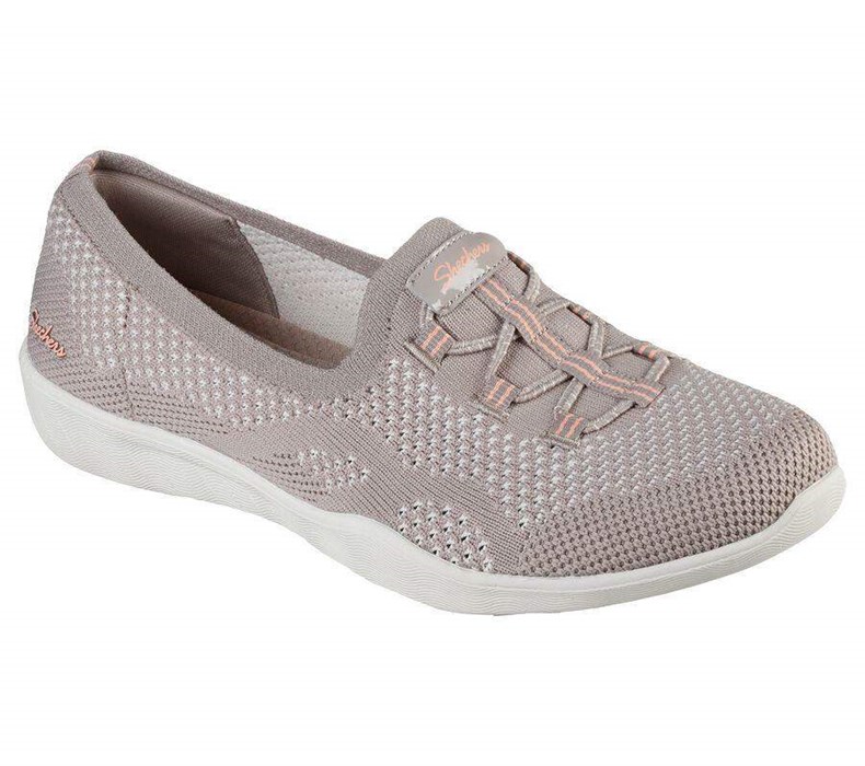 Dámské Mokasíny Skechers Newbury St - Be Adventurous Šedé Hnědé | OHKAWTX-74