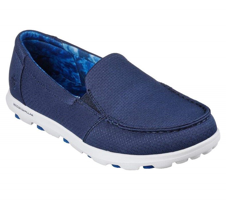 Dámské Mokasíny Skechers On-the-GO 2.0 - Catalina Tmavě Blankyt Bílé | AUPTEKL-08