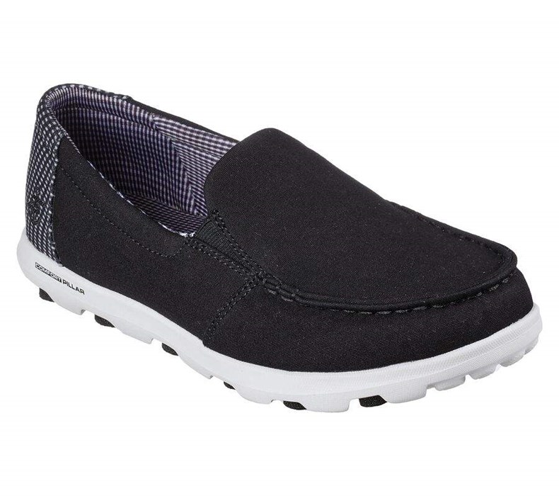 Dámské Mokasíny Skechers On-the-GO 2.0 - Cape Cod Černé Bílé | CNASOKW-28