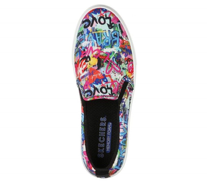 Dámské Mokasíny Skechers Poppy - Bold Love Viacfarebný | YDRBEVN-34