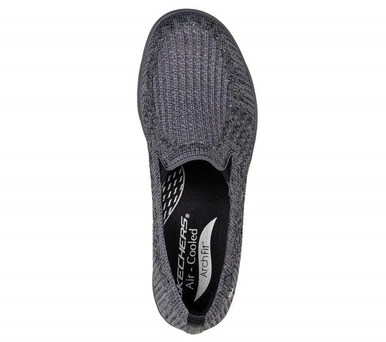 Dámské Mokasíny Skechers Relaxed Fit: Arch Fit Reggae Cup - For Fun Černé | IWYFROU-71