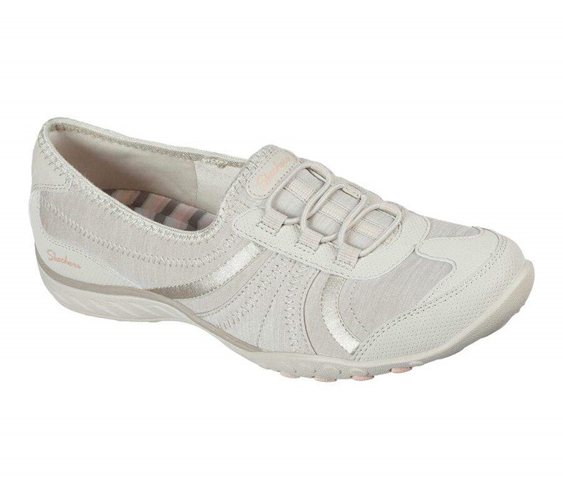 Dámské Mokasíny Skechers Relaxed Fit: Breathe-Easy - Proud Moment Béžový | DBHMCFO-63