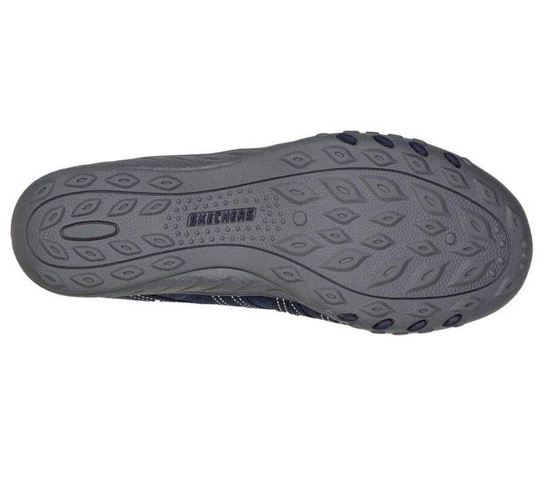 Dámské Mokasíny Skechers Relaxed Fit: Breathe-Easy - First Light Tmavě Blankyt | MFPKNLG-25