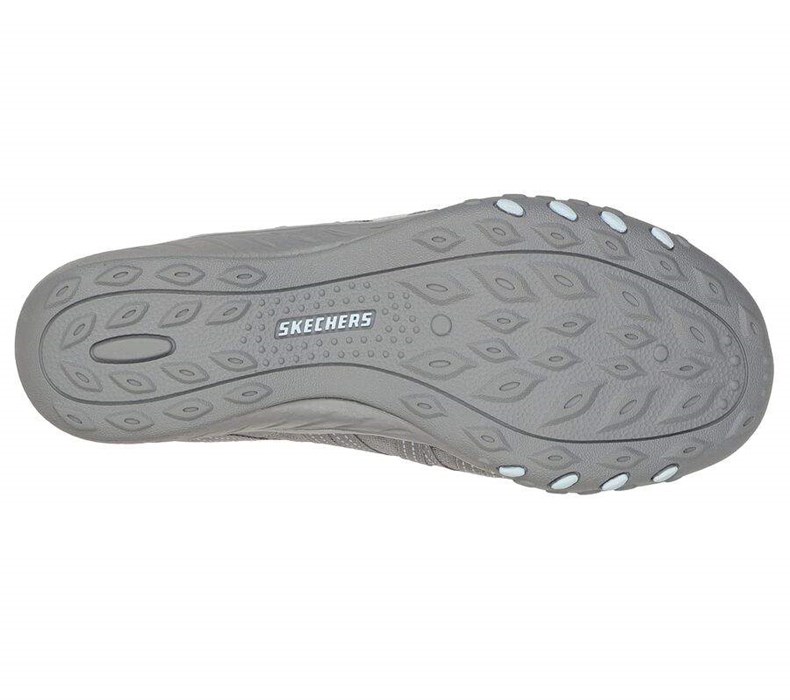 Dámské Mokasíny Skechers Relaxed Fit: Breathe-Easy - First Light Šedé | TODXKMH-27