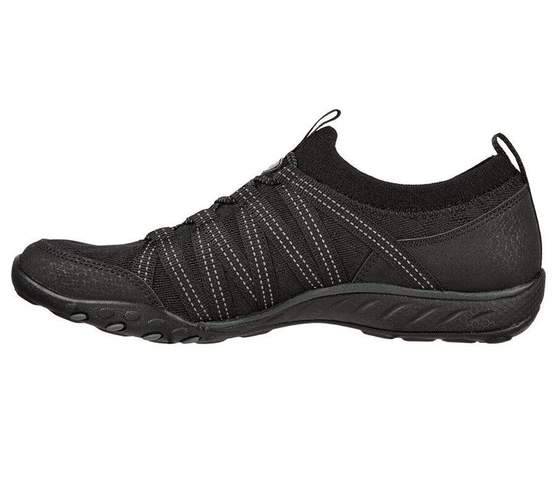 Dámské Mokasíny Skechers Relaxed Fit: Breathe-Easy - First Light Černé | TRAWKSC-51