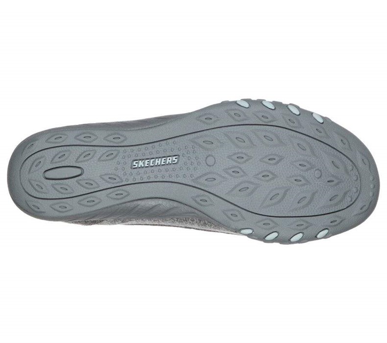 Dámské Mokasíny Skechers Relaxed Fit: Breathe Easy - Good Influence Šedé | UEDMXRG-57