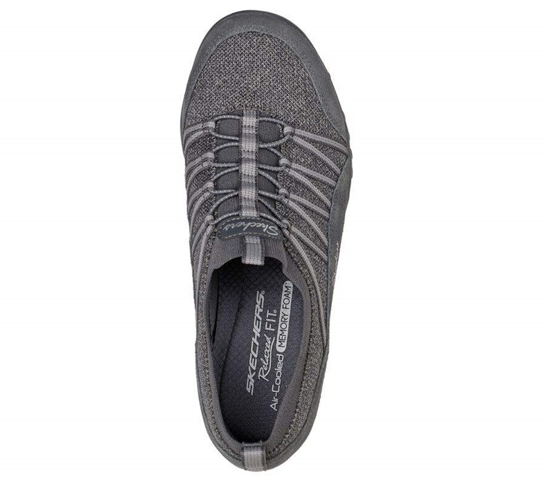 Dámské Mokasíny Skechers Relaxed Fit: Breathe-Easy - Her Journey Šedé | ZFTEJMS-54