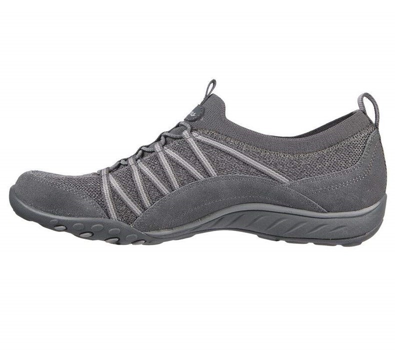 Dámské Mokasíny Skechers Relaxed Fit: Breathe-Easy - Her Journey Šedé | ZFTEJMS-54