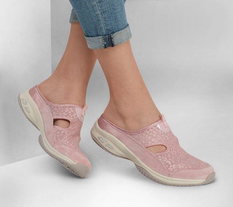 Dámské Mokasíny Skechers Relaxed Fit: Commute Time - Glimmer Bloom Růžové | VZQKCYE-84