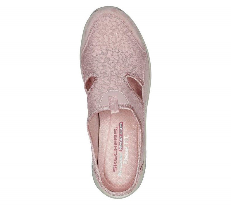 Dámské Mokasíny Skechers Relaxed Fit: Commute Time - Glimmer Bloom Růžové | VZQKCYE-84