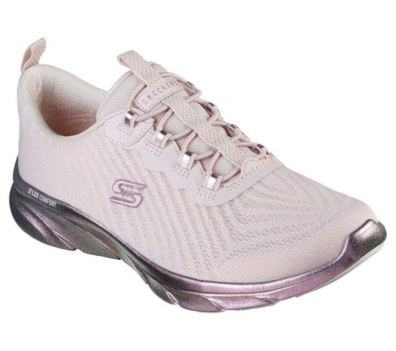 Dámské Mokasíny Skechers Relaxed Fit: D\'Lux Pohodlí - Focal Point Růžové | ATBPFDS-63