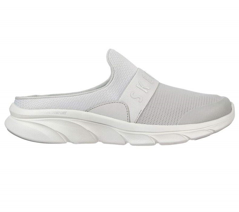 Dámské Mokasíny Skechers Relaxed Fit: D'Lux Pohodlí - Enthusiast Šedé | FVLIZMH-46