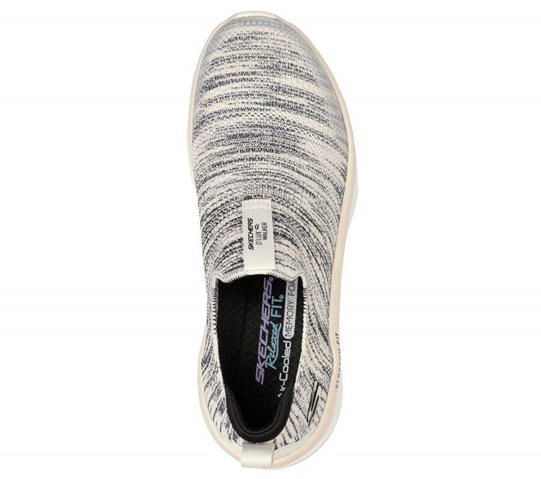 Dámské Mokasíny Skechers Relaxed Fit: D'Lux Walker - Quick Upgrade Béžový Černé | MJVNGXY-30