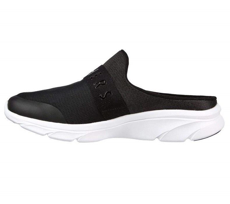 Dámské Mokasíny Skechers Relaxed Fit: D'Lux Pohodlí - Enthusiast Černé Bílé | MLXQOZP-47