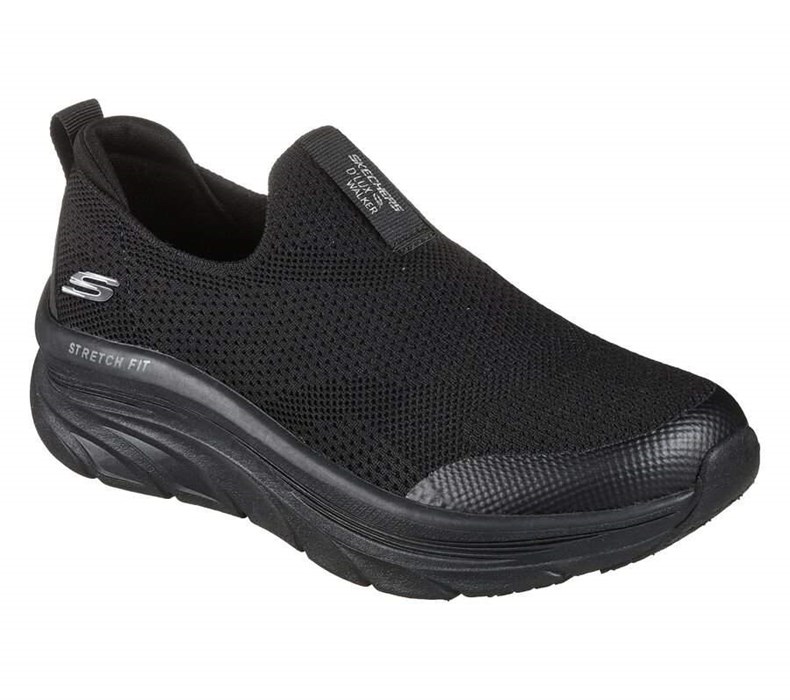 Dámské Mokasíny Skechers Relaxed Fit: D\'Lux Walker - Quick Upgrade Černé | OJVEZHW-67