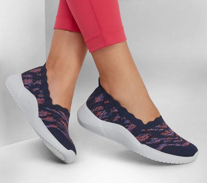 Dámské Mokasíny Skechers Relaxed Fit: Seager Cup - My Impression Tmavě Blankyt Viacfarebný | SJCDFHK-43