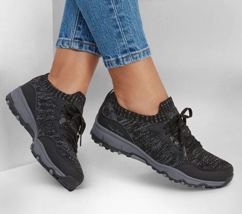 Dámské Mokasíny Skechers Seager Hiker - Sunny Dream Černé Šedé | BPSGHNO-50