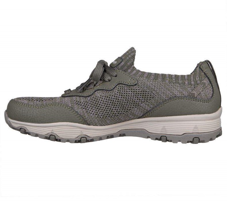 Dámské Mokasíny Skechers Seager Hiker - Sunny Dream Olivy Zelené | EWRFJOK-35