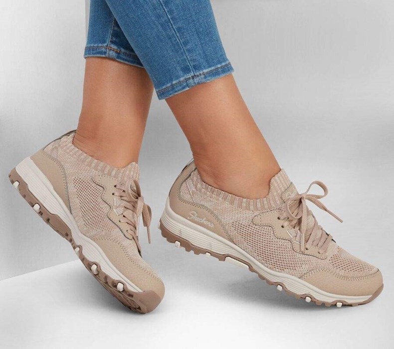 Dámské Mokasíny Skechers Seager Hiker - Sunny Dream Šedé Hnědé | ZCRDVFQ-17