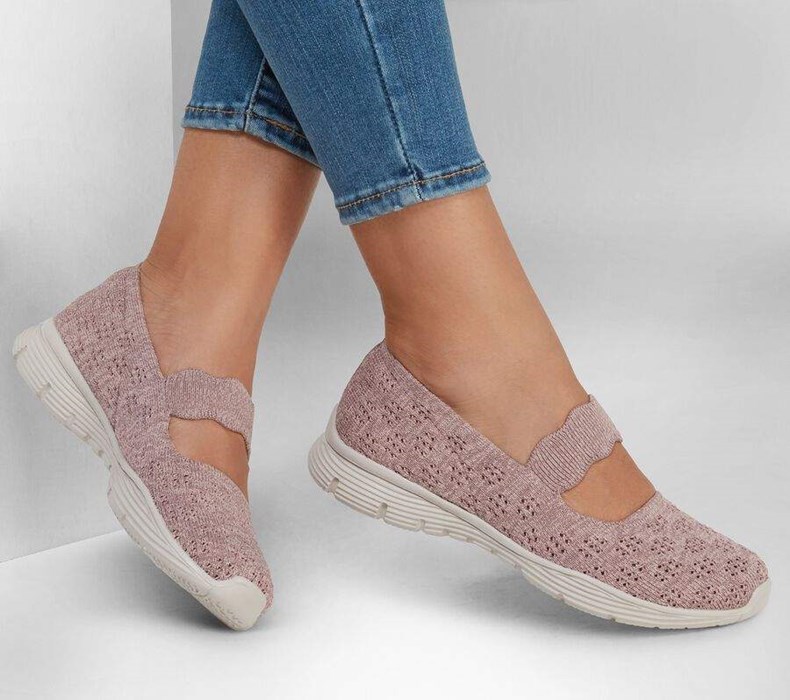 Dámské Mokasíny Skechers Seager - Simple Things Fialové | BGMQRAJ-79