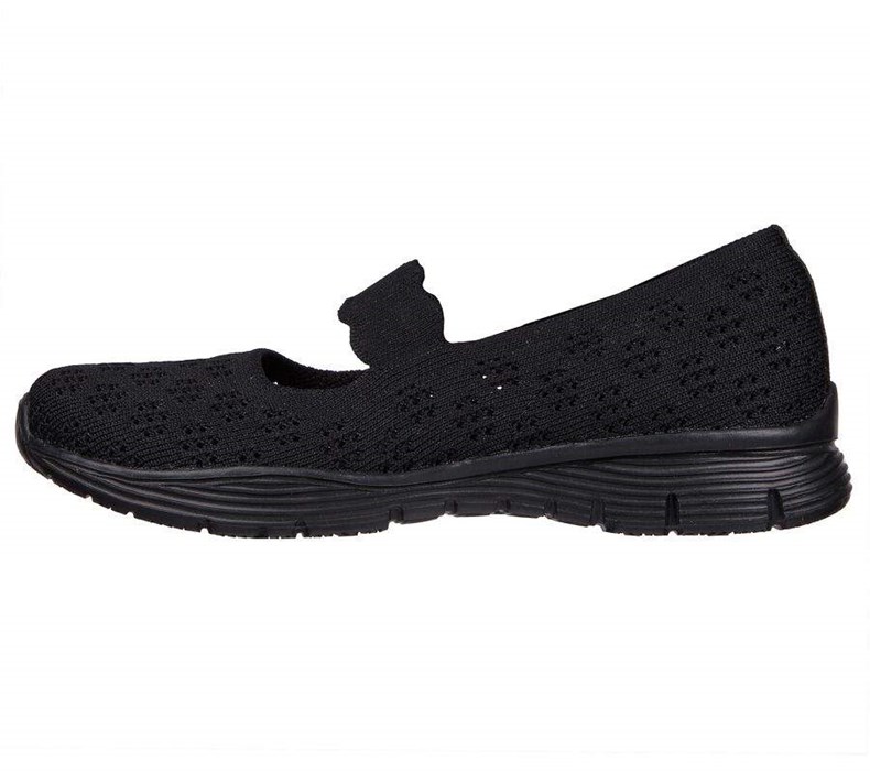 Dámské Mokasíny Skechers Seager - Simple Things Černé | MBDASHJ-15