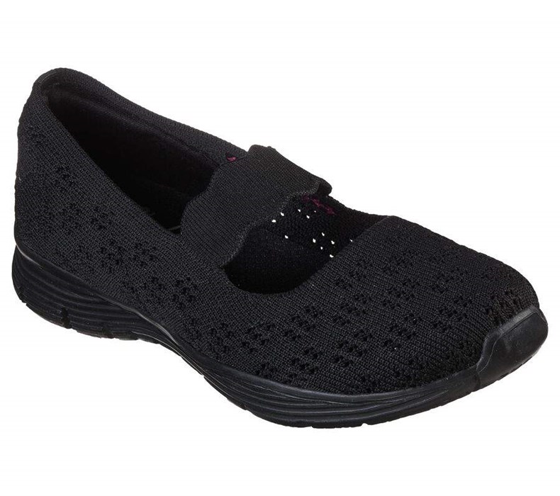 Dámské Mokasíny Skechers Seager - Simple Things Černé | MBDASHJ-15