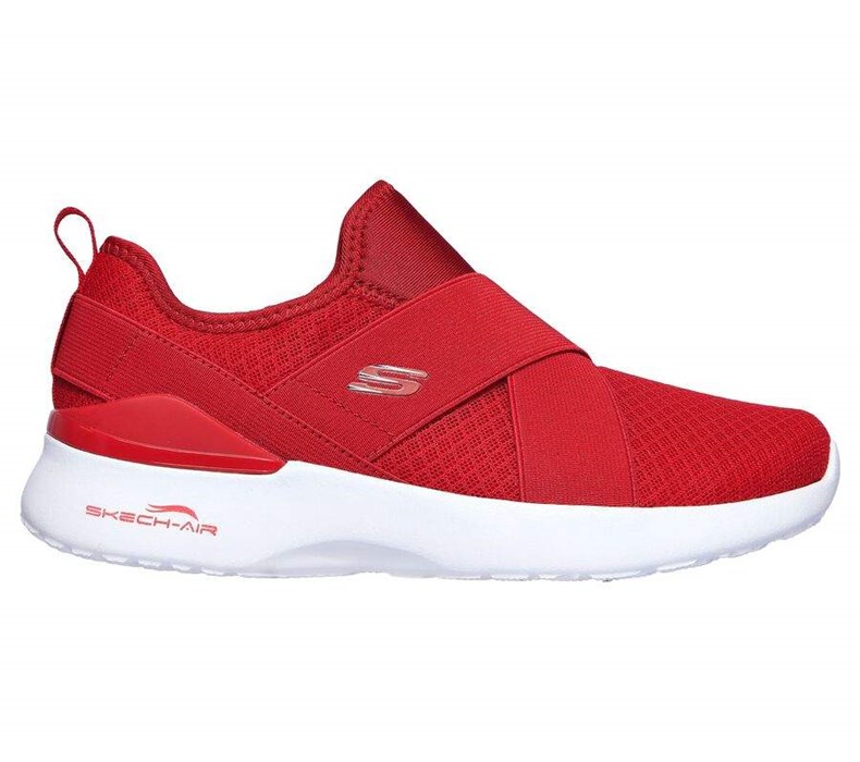 Dámské Mokasíny Skechers Skech-Air Dynamight - Easy Call Červené | ANLFOBS-03