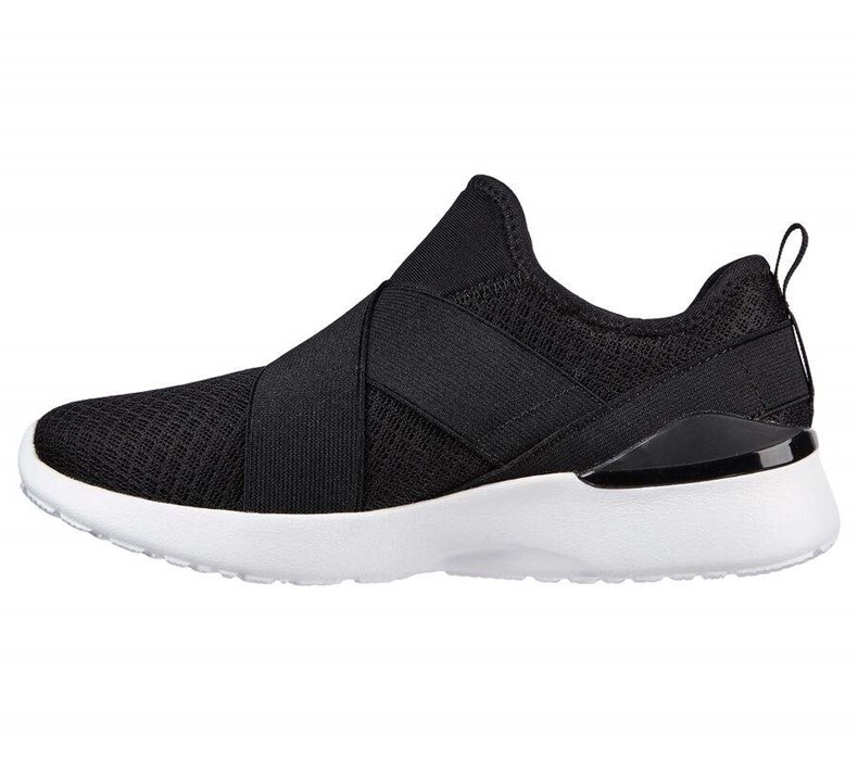 Dámské Mokasíny Skechers Skech-Air Dynamight - Easy Call Černé | GFBKRQA-43