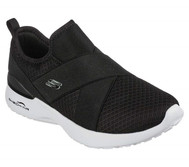 Dámské Mokasíny Skechers Skech-Air Dynamight - Easy Call Černé | GFBKRQA-43