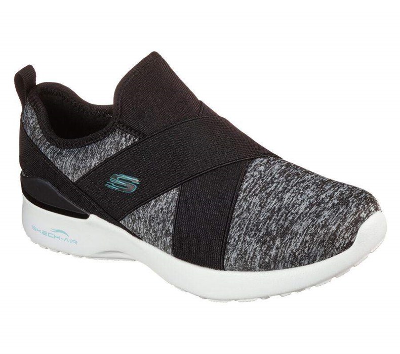 Dámské Mokasíny Skechers Skech-Air Dynamight - Big Step Černé Šedé | QPNWEMX-49