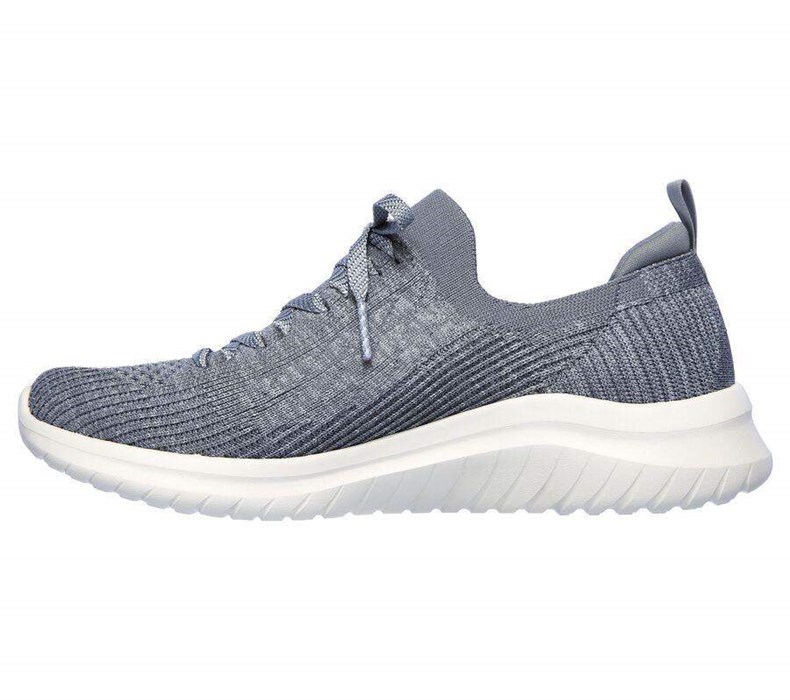 Dámské Mokasíny Skechers Ultra Flex 2.0 - Flash Illusion Šedé | LSMZYWQ-83