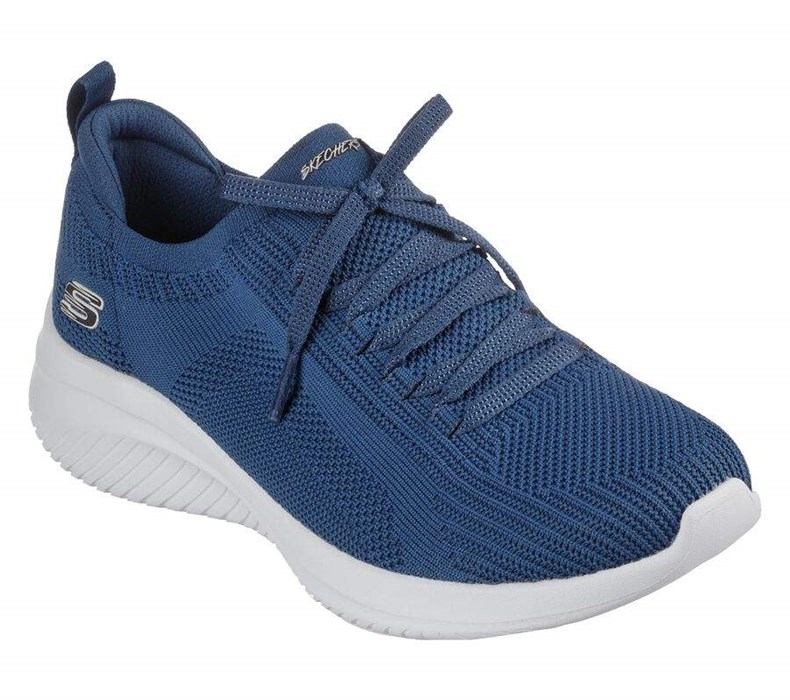 Dámské Mokasíny Skechers Ultra Flex 3.0 - Big Plan Tmavě Blankyt | HPYINMA-20