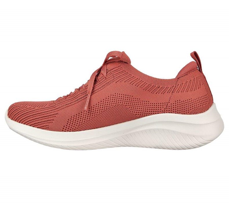 Dámské Mokasíny Skechers Ultra Flex 3.0 - Big Plan Červené | NOIBFZY-28