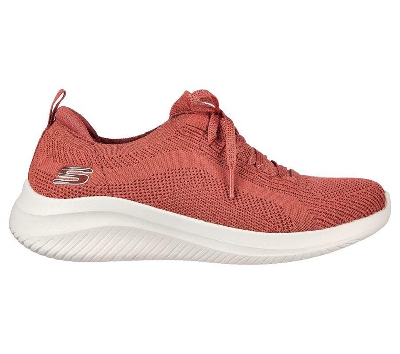 Dámské Mokasíny Skechers Ultra Flex 3.0 - Big Plan Červené | NOIBFZY-28