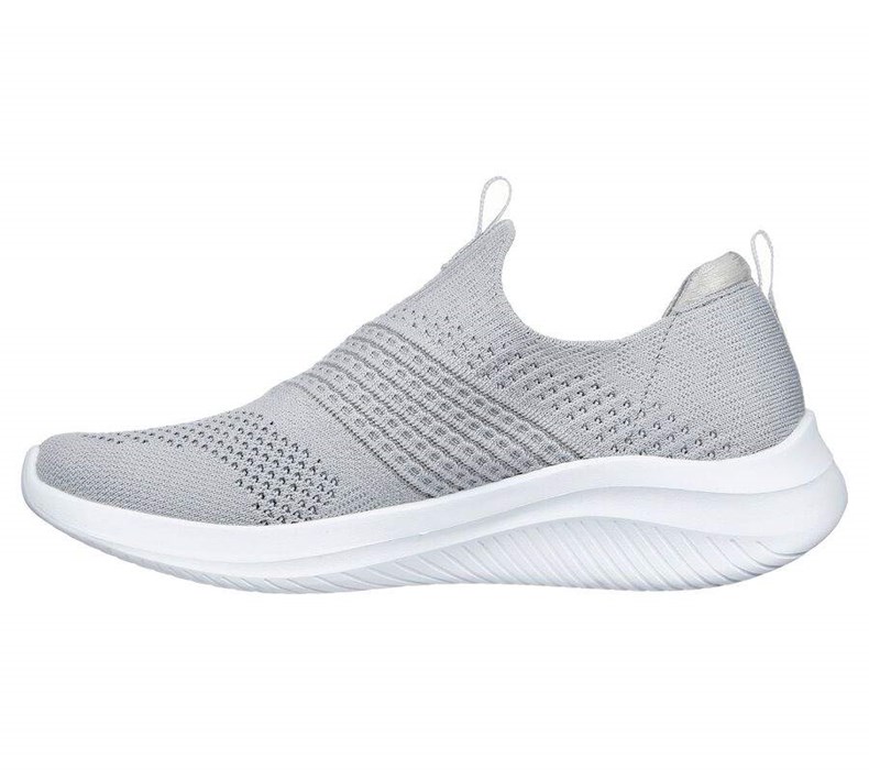 Dámské Mokasíny Skechers Ultra Flex 3.0 - Classy Charm Světle Šedé | QZHXDTO-43