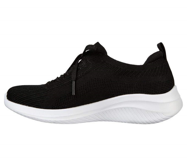 Dámské Mokasíny Skechers Ultra Flex 3.0 - Big Plan Černé Bílé | UFDAKXO-39