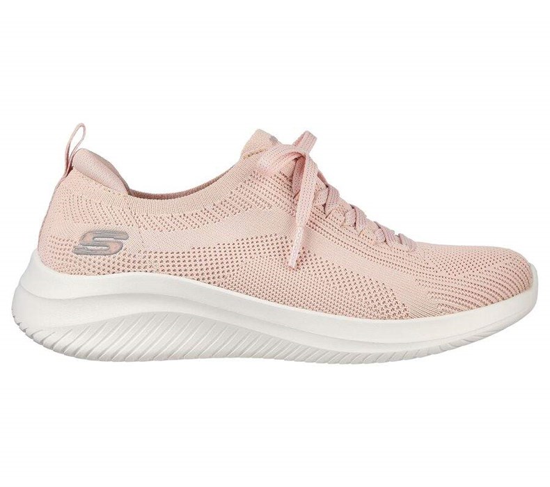 Dámské Mokasíny Skechers Ultra Flex 3.0 - Big Plan Růžové | VHCTAUS-65