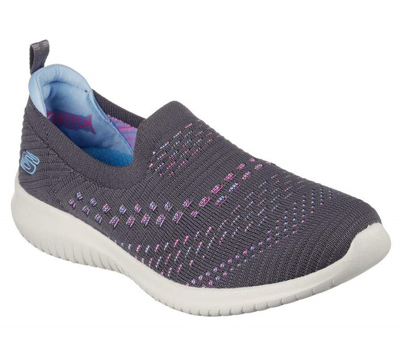 Dámské Mokasíny Skechers Ultra Flex - Fresh Step Šedé Viacfarebný | ZICNBET-76