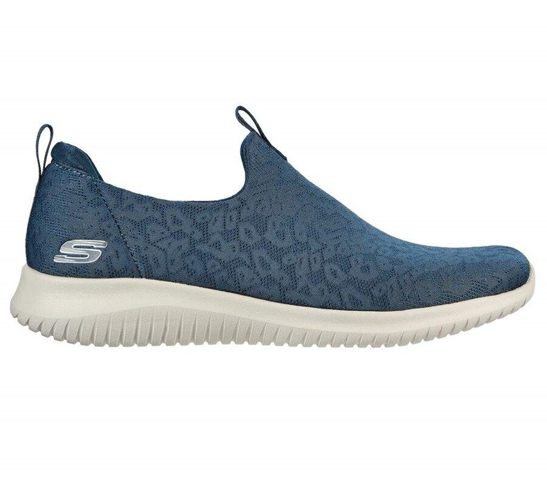 Dámské Mokasíny Skechers Ultra Flex - Pure Spark Tyrkysové | RDZMTSF-96