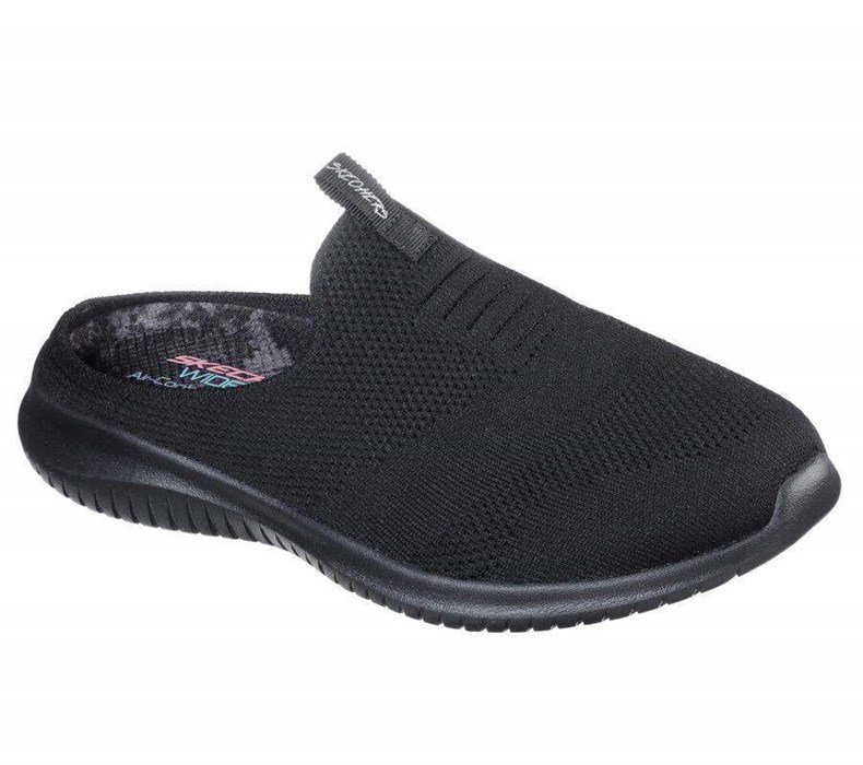 Dámské Mokasíny Skechers Ultra Flex - Sky Driven Černé | LMGOZNF-05