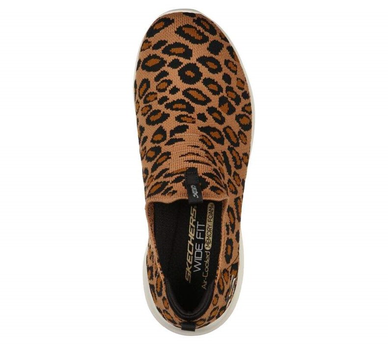 Dámské Mokasíny Skechers Ultra Flex - Wild Expedition Leopard | KPIAEJN-43