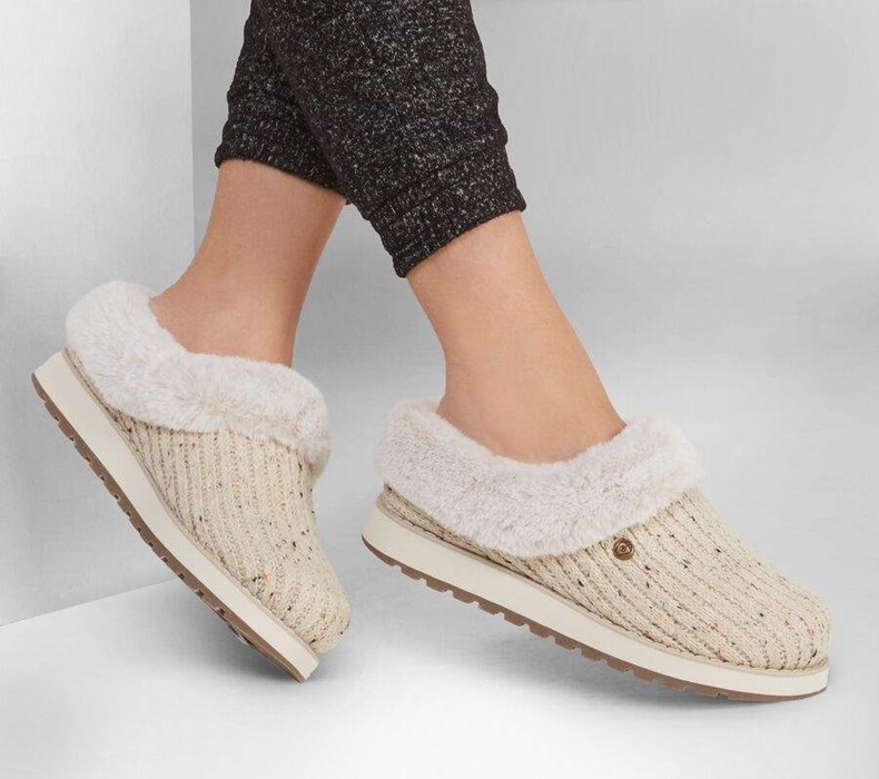 Dámské Pantofle Skechers BOBS Keepsakes - Instant Flash Béžový | ZKEJYWN-67