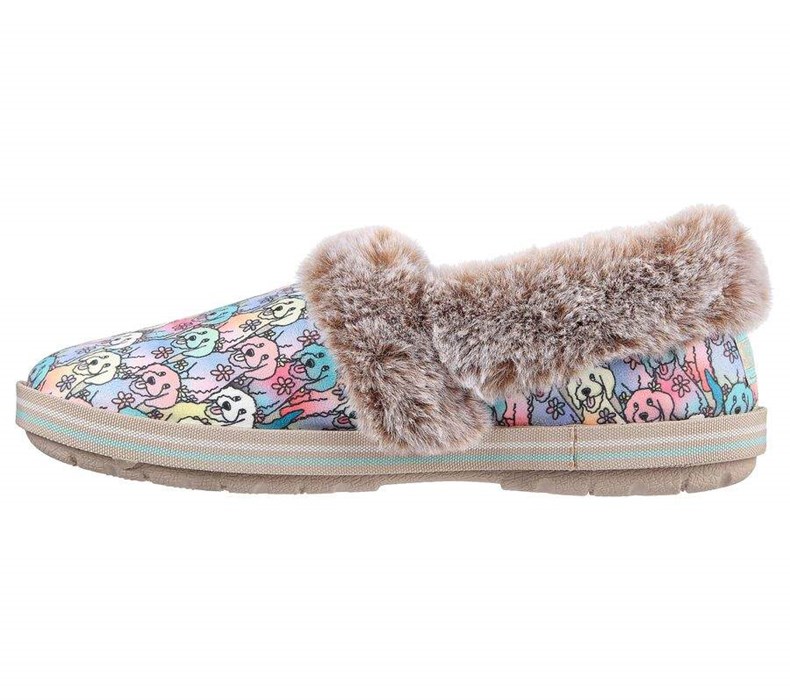 Dámské Pantofle Skechers BOBS Too Cozy - Zimní Howl Béžový Viacfarebný | TLSKQYO-32