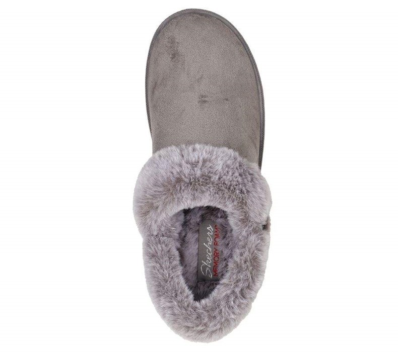 Dámské Pantofle Skechers Cozy Campfire - Fresh Toast Šedé | BNEIAMQ-32